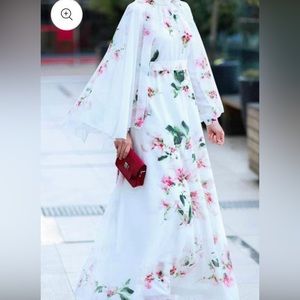 Annah Hariri cape dress